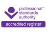PSA Logo, Professional Standards Authority. A Register for Play and Creative Arts Therapists that provides an assurance of high quality practice